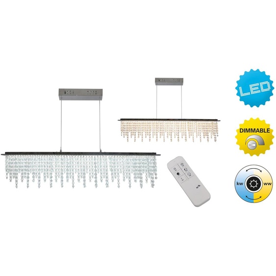 Näve LED Suspension Diamonds - Matière : métal, acrylique - Couleur : chrome ; 6093242