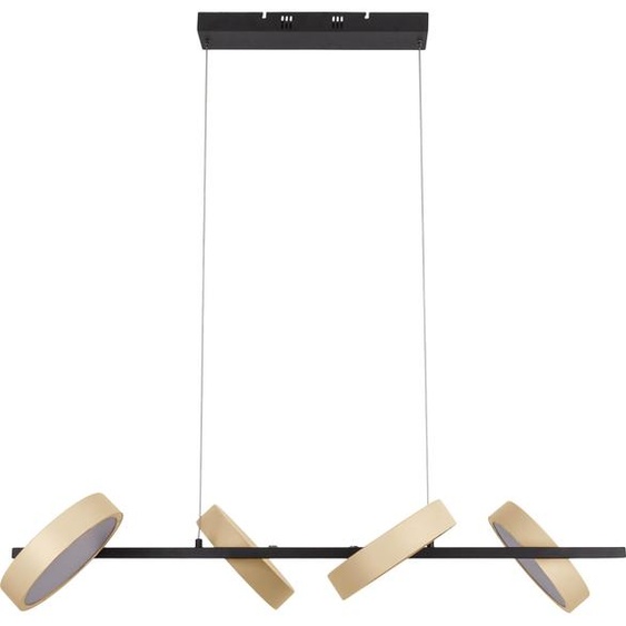 Näve Leuchten LED Suspension TESSA avec LED Platine dimmable LED Suspension TESSA avec LED Platine dimmable Suspension - LED Suspension TESSA almond, lampe à suspendre de style rétro, en métal et plastique beige, hauteur 150 cm, dimensions 110 x 52 cm,