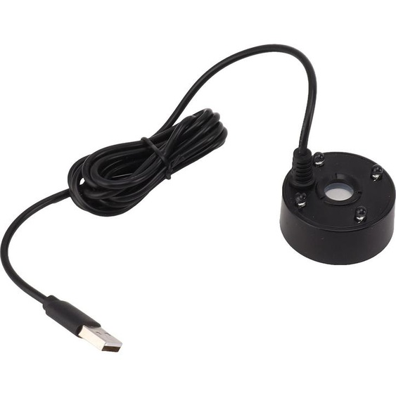 Nébuliseur USB Lampes LED multicolores 5V Diffuseur de fontaine à ultrasons pour étang Jardin de rocaille Aquarium Lavabo