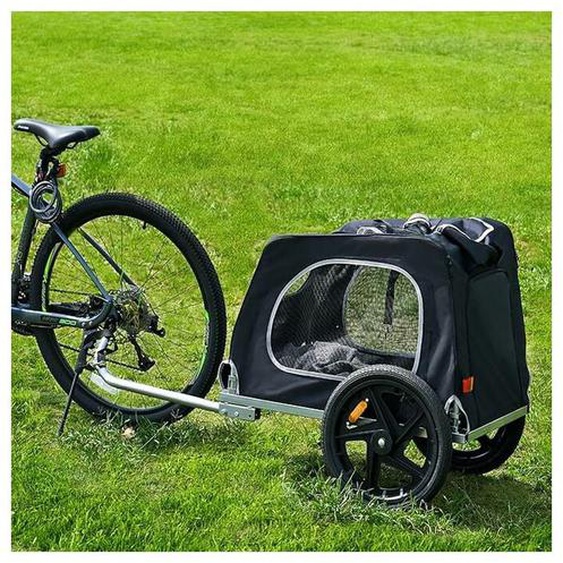 Need - Remorque de Vélo pour Chien Pliable jusquà 40 kg en Oxford 600D, Remorque de Vélo Dog Bicycle Trailer Chariot Noir pour Chien avec Laisse