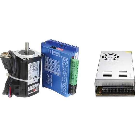 Nema23 Closed Loop Servo Motor, Couple de maintien de 2Nm, Pilote HSS57, Avec alimentation électrique