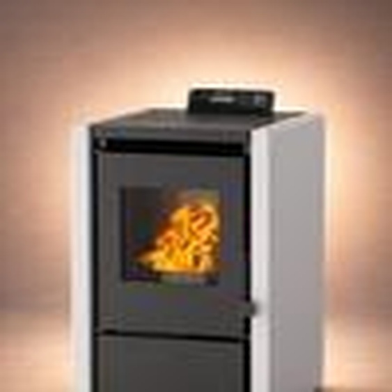 NEMAXX® PC5 Poêle à granulés 5,3 kW A+ jusqu’à 120 m³ – ECO & Chrono, WiFi Ready, écran, télécommande, protection surchauffe – Gris