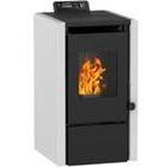 NEMAXX® PC5 Poêle à pellets 5,3 kW jusqu’à 120 m³ – Mode ECO, Wi-Fi Ready, écran, télécommande, thermostat, Classe A+ – Gris