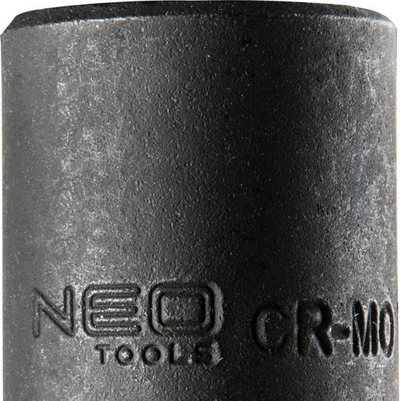 Neo Tools Clé à choc courte à six pans creux 21x38 mm, 1/2 CR-MO