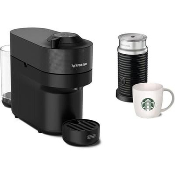 Nespresso Vertuo Pop Noir + mousseur de lait + 1 Mug Starbucks® offert ENV90.BAE.