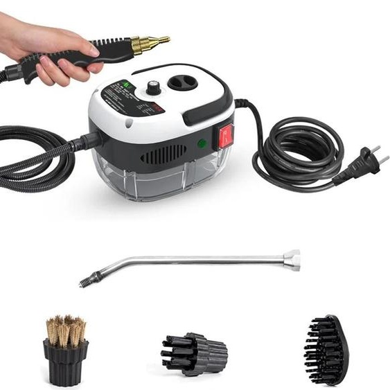 Nettoyeur à vapeur, haute pression, design portable, BLANC, électrique, EU