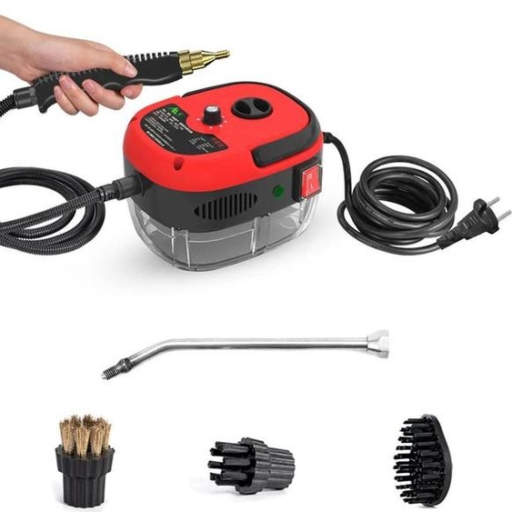 Nettoyeur à vapeur, haute pression, design portable, rouge, électrique, EU