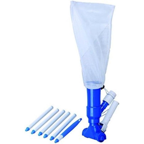 Nettoyeur de fond - Nettoyeur de piscine - Pelle de nettoyage pour piscine - Aspirateur de fond - avec manche en aluminium de 1,5 m