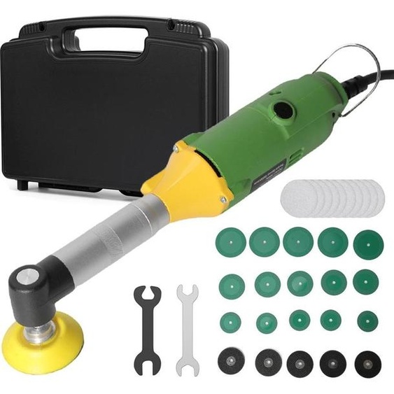 Nettoyeur de joints et polisseuse pour carrelage - Polisseuse angulaire - 6 vitesses - 15 000 tr/min - Alimentation secteur (CA) - Prise UE - Braun