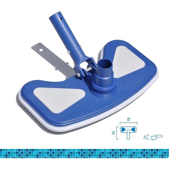 Nettoyeur De Piscine Manuel Classic 29x24x4cm Couleur Bleu Edm