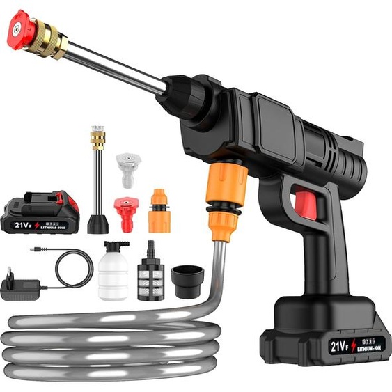 Nettoyeur haute pression, 1000W puissant, 240L/H haut débit, 1 batterie, électrique