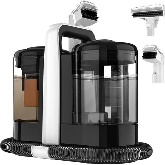 Nettoyeur portable pour tapis et tissus dameublement - Nettoyeur de taches pratique - 600 W - Puissance daspiration de 15 kPa - Nettoyage à sec et humide - Réservoir deau propre de 1,5 L - Cordon dalimentation de 5 m