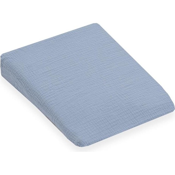 New Baby STANDARD 30x37cm bleu housse de mousseline pour oreiller de bébé