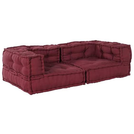 NEW Pouf modulaire marron 140x70x36 tissu - 773299