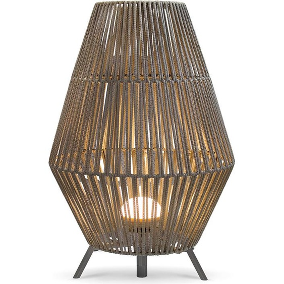 Newgarden - Bohemian Taupe Lampadaire I Lampadaire I Lampe I Lampe avec LED variable, IP54, rechargeable avec télécommande - Conta I Eclairage extérieur - Plastique rond - I LE