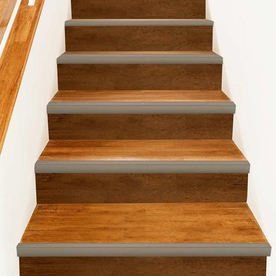 Nez de marche 10 pcs Champagne 67 x 3.5 x 3 cm Aluminium