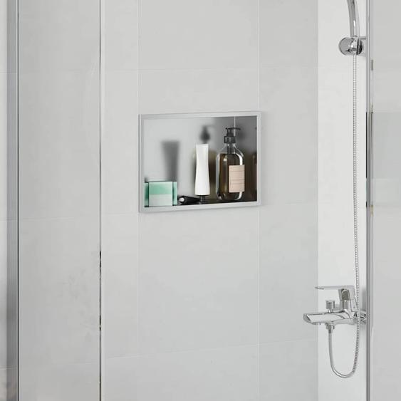 Niche de Douche Argenté 30 x 20 x 9,5 cm Acier inoxydable