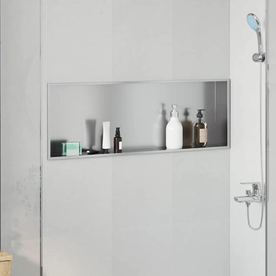 Niche de Douche Argent 90 x 30 x 9.5 cm Acier inoxydable