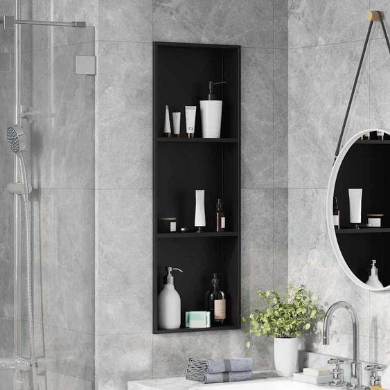 Niche de Douche Noir 92 x 32 x 10 cm Acier inoxydable