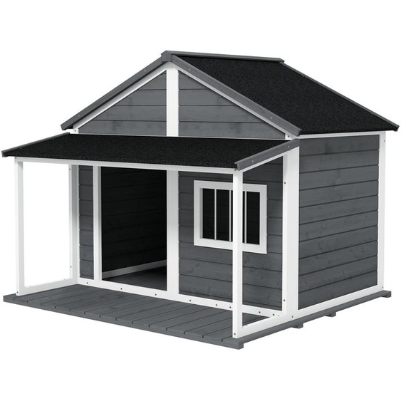 Niche en bois PawHut pour petits animaux, avec terrasse, pour lextérieur