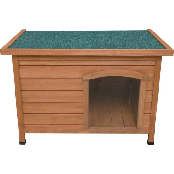 Niche en bois pour chiens Maison pour animaux de compagnie Extérieur Toit pliant Plancher surélevé