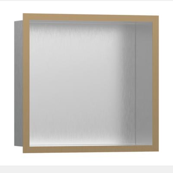 Niche murale fond acier XstarStoris cadre bronze brossé