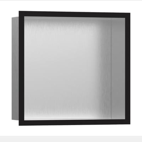 Niche murale fond acier XstarStoris cadre noir mat