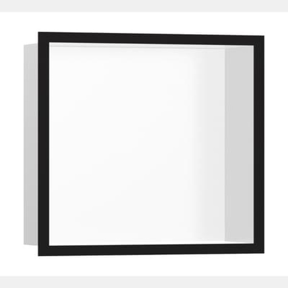 Niche murale fond blanc XstarStoris cadre noir mat