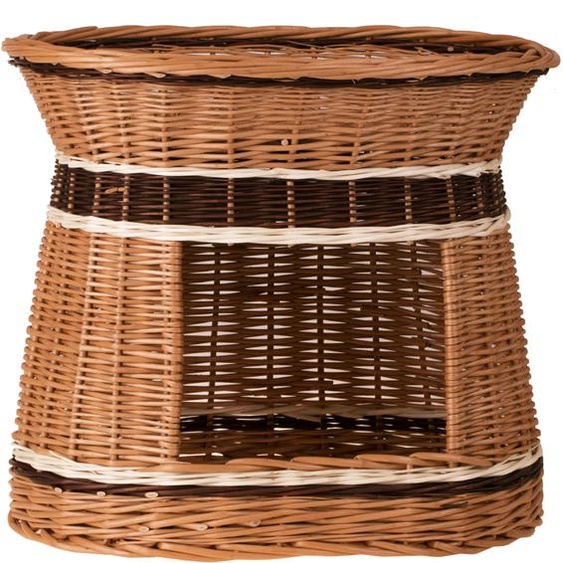 Niche ovale pour chats couleur naturelle / panier pour chats / tour pour chats 46x38 H45 CM