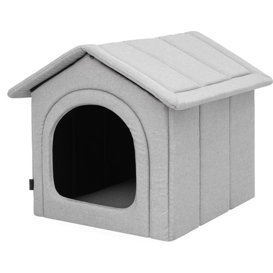 Niche pour animaux domestiques, coin pour chiens, chenil pour animaux domestiques, niche pour chiens, zone de repos, chenil, refuge pour animaux, chenil pour chiens, R6 : 72 x 76 cm, cendre lin écologique