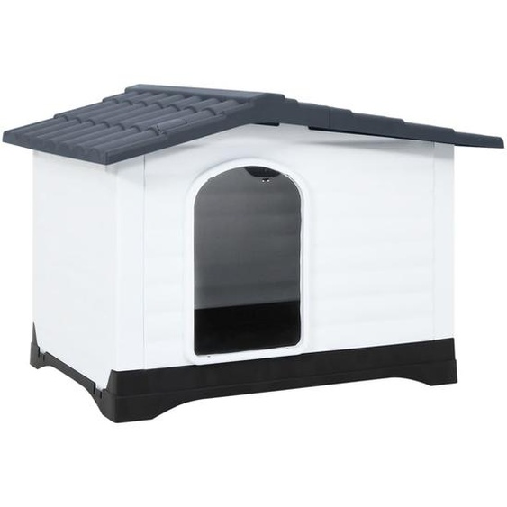 Niche pour chien Gris 90,5x68x66 cm Polypropylène