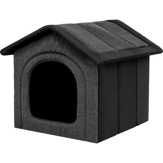 Niche pour chien pliable pour lintérieur et lextérieur, lavable, légère, 70x60 cm graphite avec noir