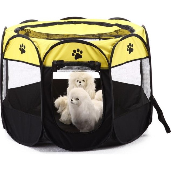 Niche pour chien ZELURXX, tente octogonale pour animaux, maison de maternité pour animaux, pliable, légère et portable, pour chats et chiens, 72 x 72 x 45 cm