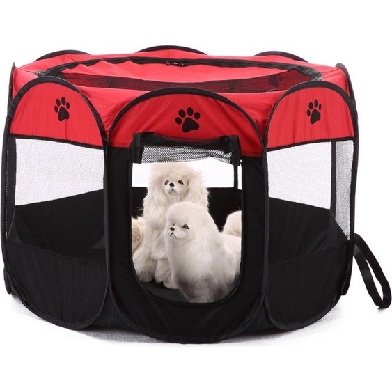 Niche pour chien ZELURXX, tente octogonale pour animaux, maison de maternité pour animaux, pliable, légère et portable, pour chats et chiens, 72 x 72 x 45 cm