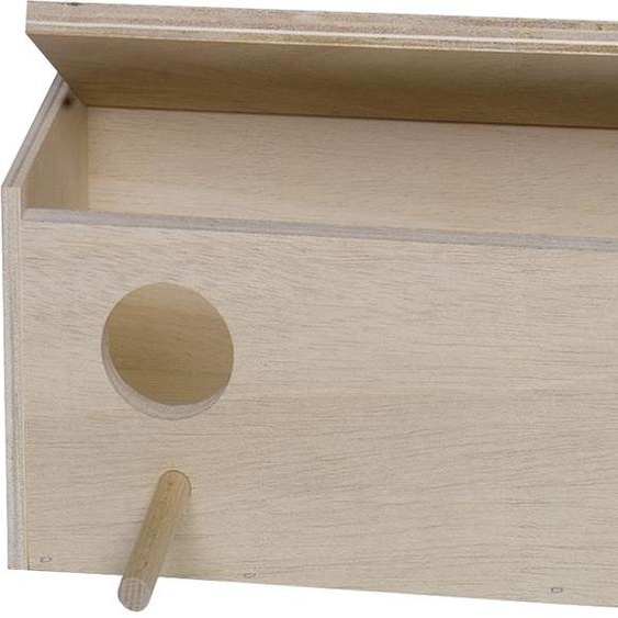 Nichoir à perruches Nobby 28.5 x 14.0 x 14.0 cm, trou à gauche