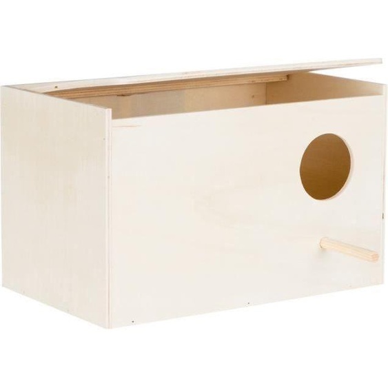 Nichoir en bois TRIXIE pour oiseau, Petit, 21 cm x 11,4 cm x 13 cm, Capacité 1 oiseau