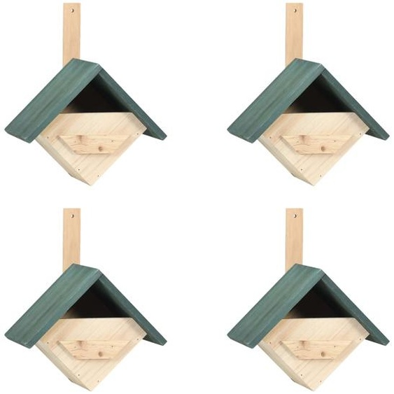 Nichoirs 4 pcs 24x16x30 cm Bois de sapin