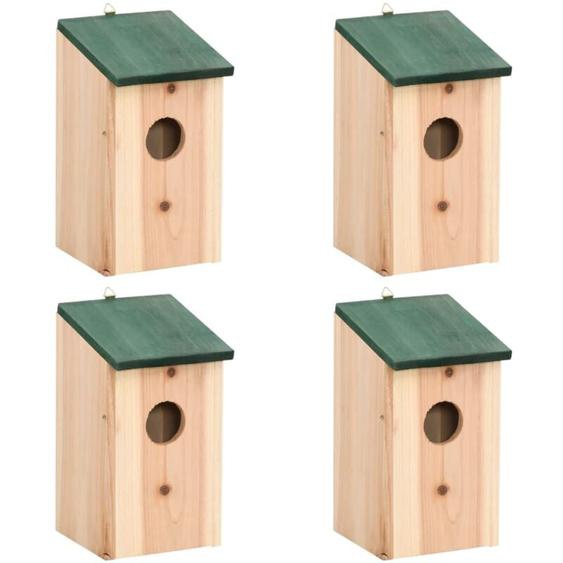 Vidaxl - 4 pcs Nichoirs Bois 12x12x22 cm
