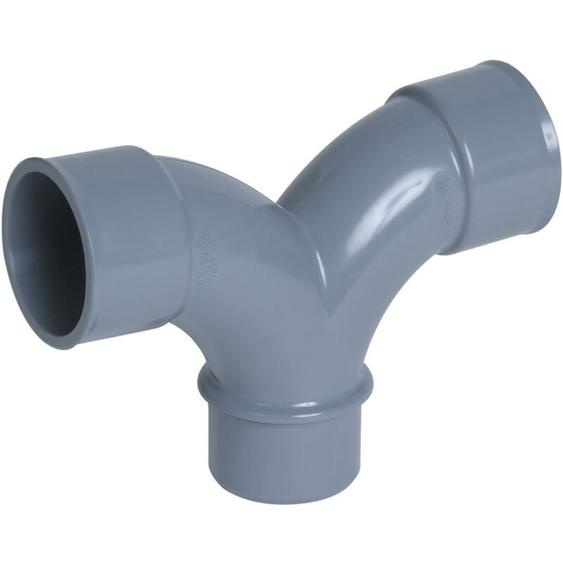 Nicoll - Coude 87°30 double parallèle pvc évacuation Mâle Femelle Ø100