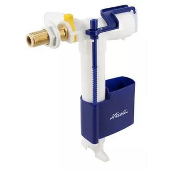 Nicoll - Robinet flotteur universel silencieux alimentation latérale g 3/8 mamelon laiton