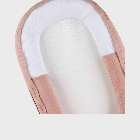 Nid Bébé Mousseline De Coton Bio Rose