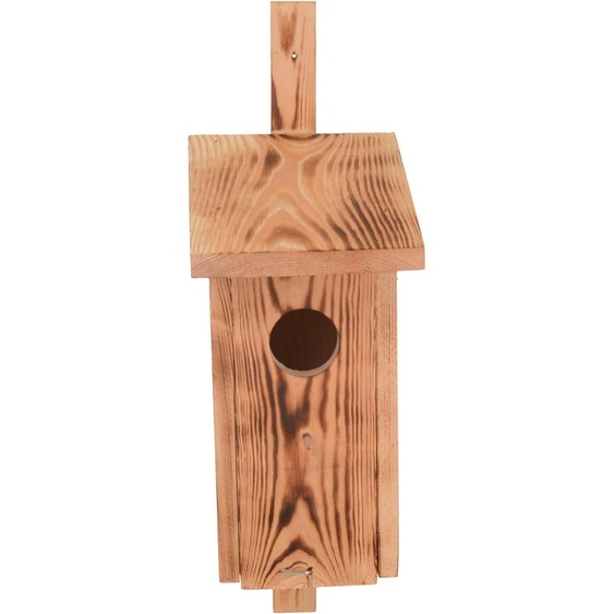 Nid en bois de 31 cm, maisonnette pour oiseaux, diamètre de lentrée : 5 cm. Solution daide au nidage prête à être suspendue directement dans le jardin ou sur le balcon