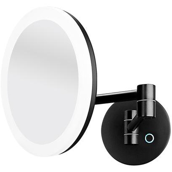 Nimco Mirrors - Miroir cosmétique mural avec éclairage LED, noir ZK 20265-90