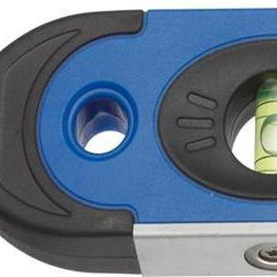 Niveau à bulle compact HEYTEC 3 fioles Longueur : 230 mm bleu / noir