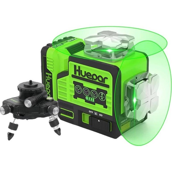 Niveau laser, faisceau vert, autonivelant, Avec adaptateur