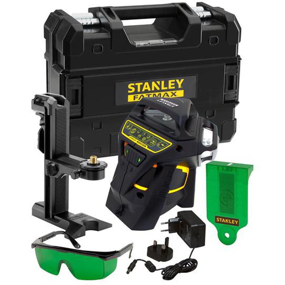 Niveau laser multiligne X3G-360° vert Fatmax® avec 1 batterie intégrée en coffret - STANLEY - FMHT1-77356