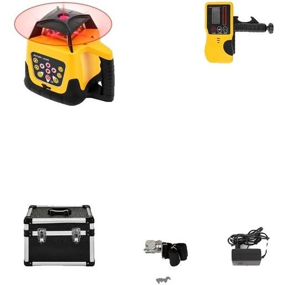 Niveau laser rotatif, autonivelant, outil de construction professionnel, faisceau rouge 1