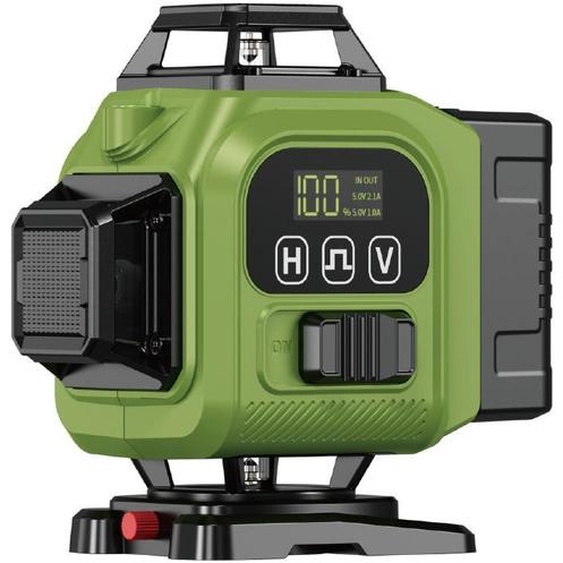 niveau laser vert 16 lignes Autonivelant avec télécommande & contrôle par app, IP54 étanche, précision 1,5mm/7m