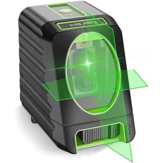 Niveau laser vert à nivellement automatique - Laser à lignes croisées de 45 m/150 ft avec fixation magnétique flexible
