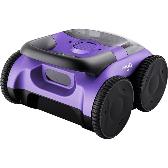 Robot aspirateur de piscine sans fil fond uniquement, durée de cycle jusquà 1h30, pour piscines hors-sol et enterrées, jusquà 8 mètres - Niya - SONAR F2 -